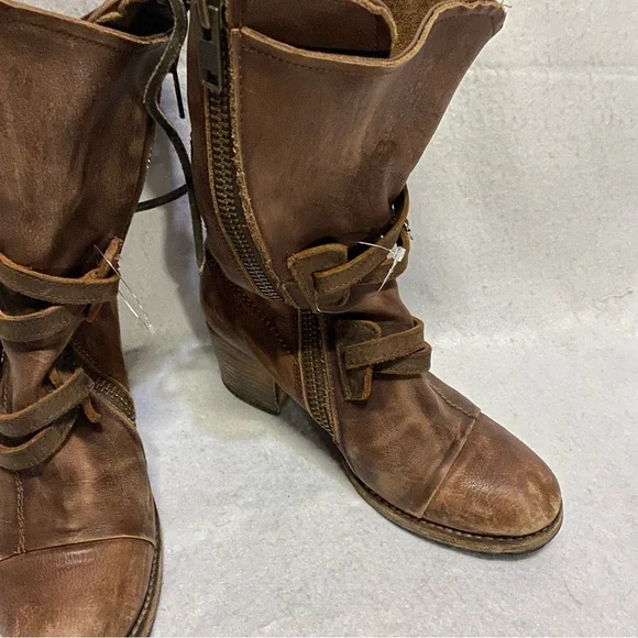 Freebird by Steven Women’s Leather Cora Brown Boot Size 9 Western Festival - Picture 3 of 9